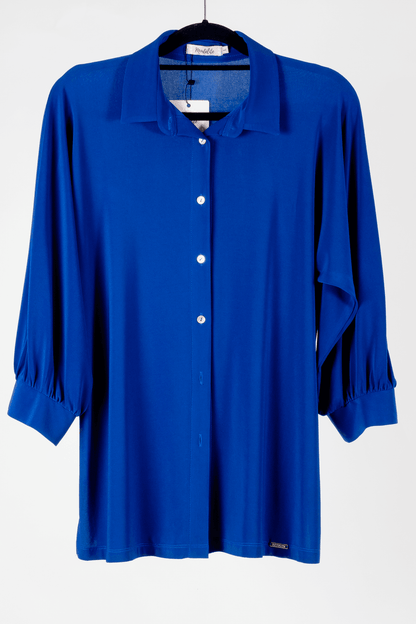Camisa Irina - S / Azulão - BLUSAS MODELITE